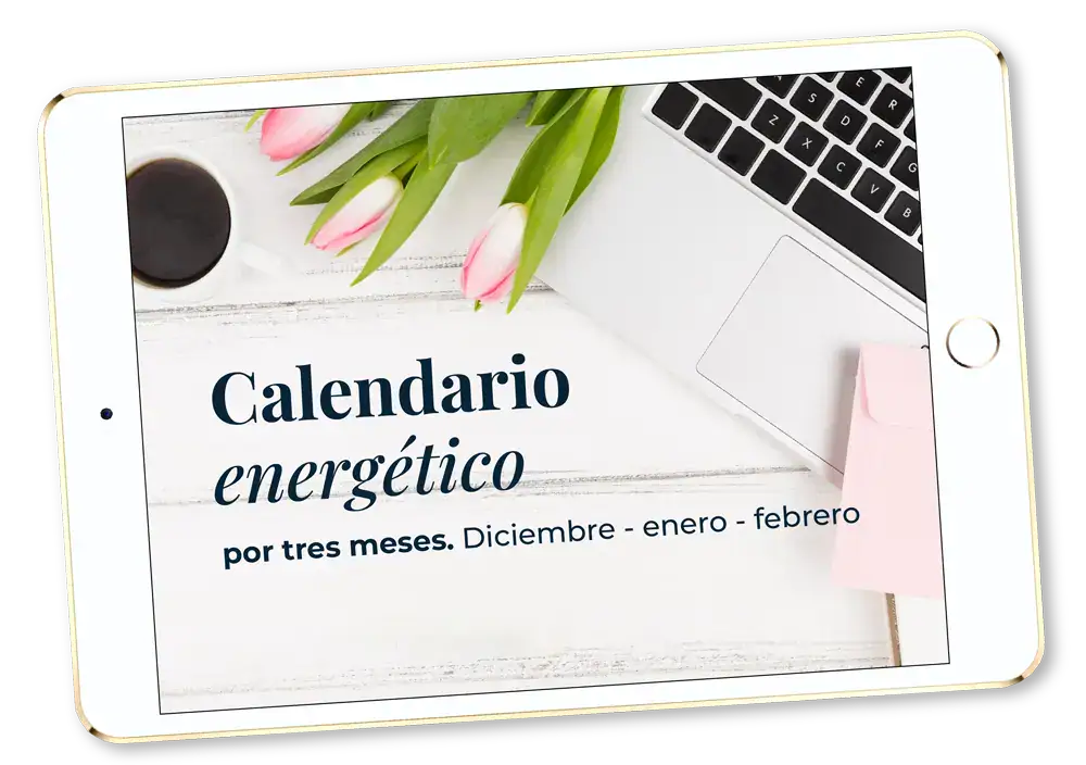 Calendario energético para tres meses: diciembre, enero y febrero, en formato digital.