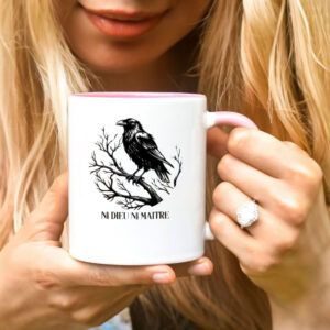 Anti-Authoritarian Mug, Ni Dieu Ni Maître, No God No Master, Anti Trump Mug