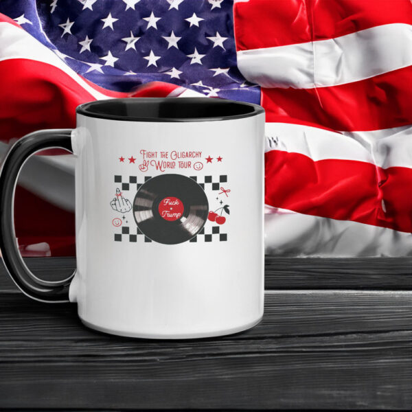 Fight The Oligarchy Mug, 2025 Anti-Trump, FDT Protest Mug