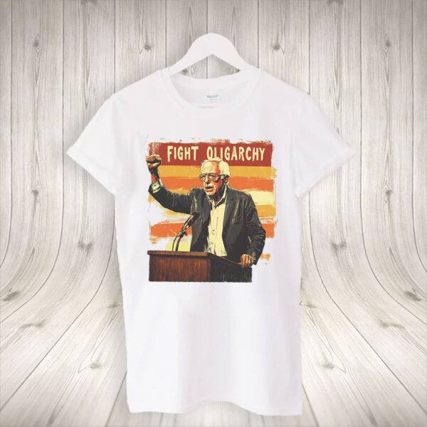 Bernie Sanders Fight Oligarchy Anti Maga T-Shirt