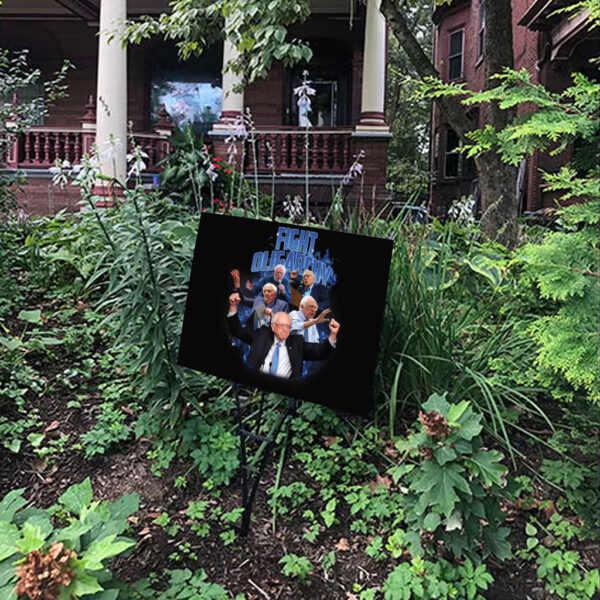 Fight Oligarchy Bernie Sanders, Progressive Activist Yard Sign