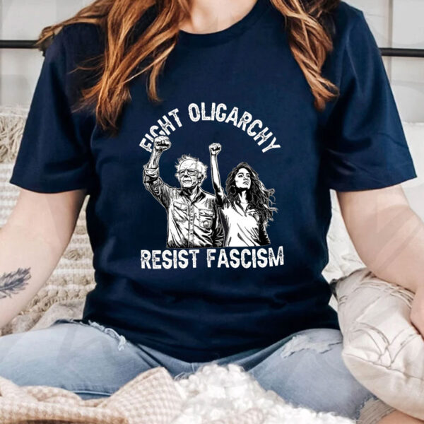 Fighting Oligarchy Resist Fascusm, Anti Trump T-Shirt