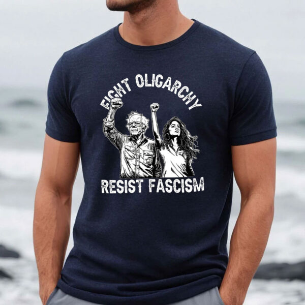 Fighting Oligarchy Resist Fascusm, Anti Trump T-Shirt