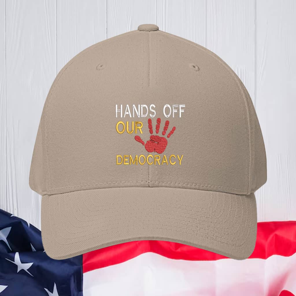 Hands Off Our Democracy Embroidery 2025 Hat