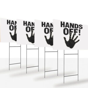 Hands Off Protest 2025, Feminist Yard Sign