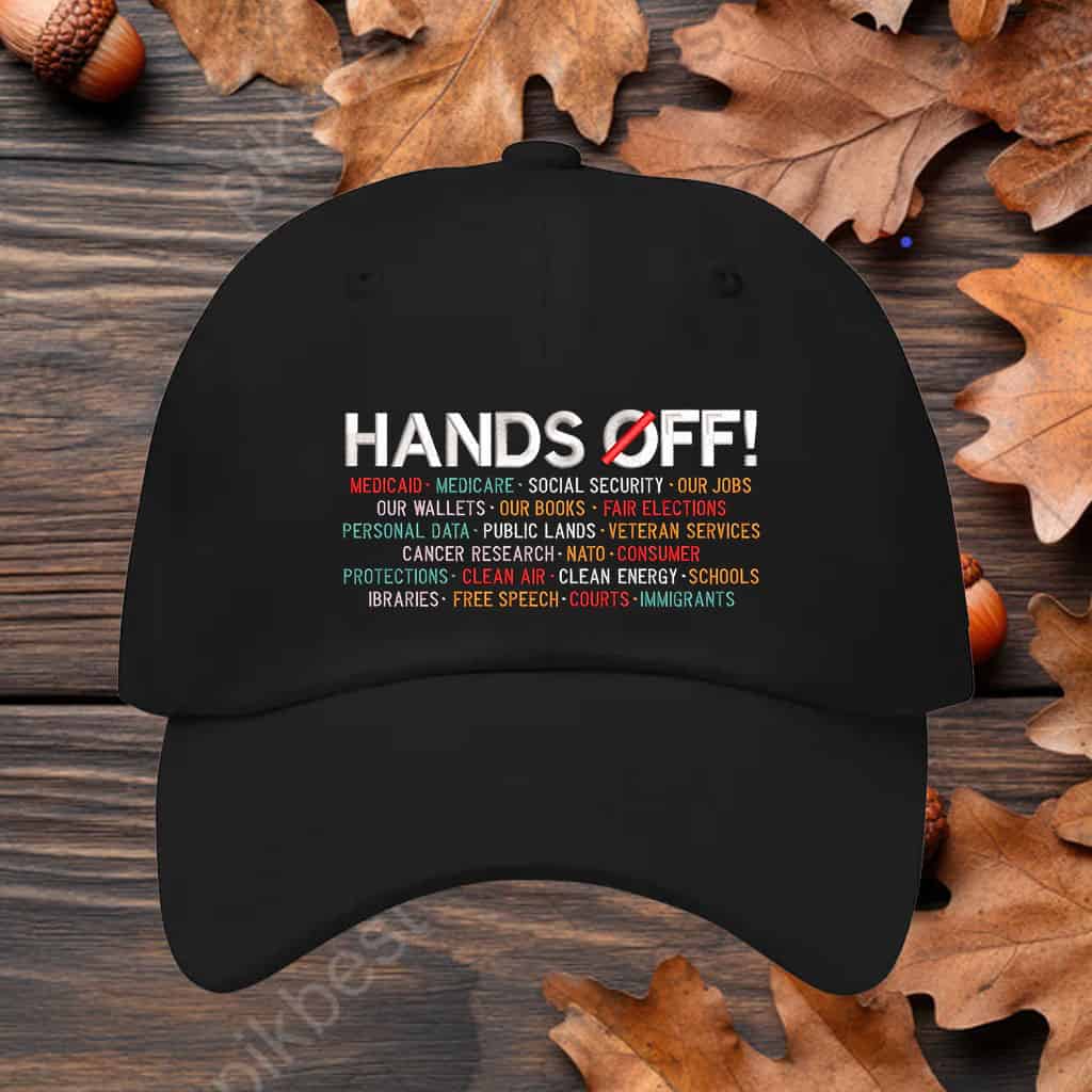 Hands Off Protest Embroidery Hat
