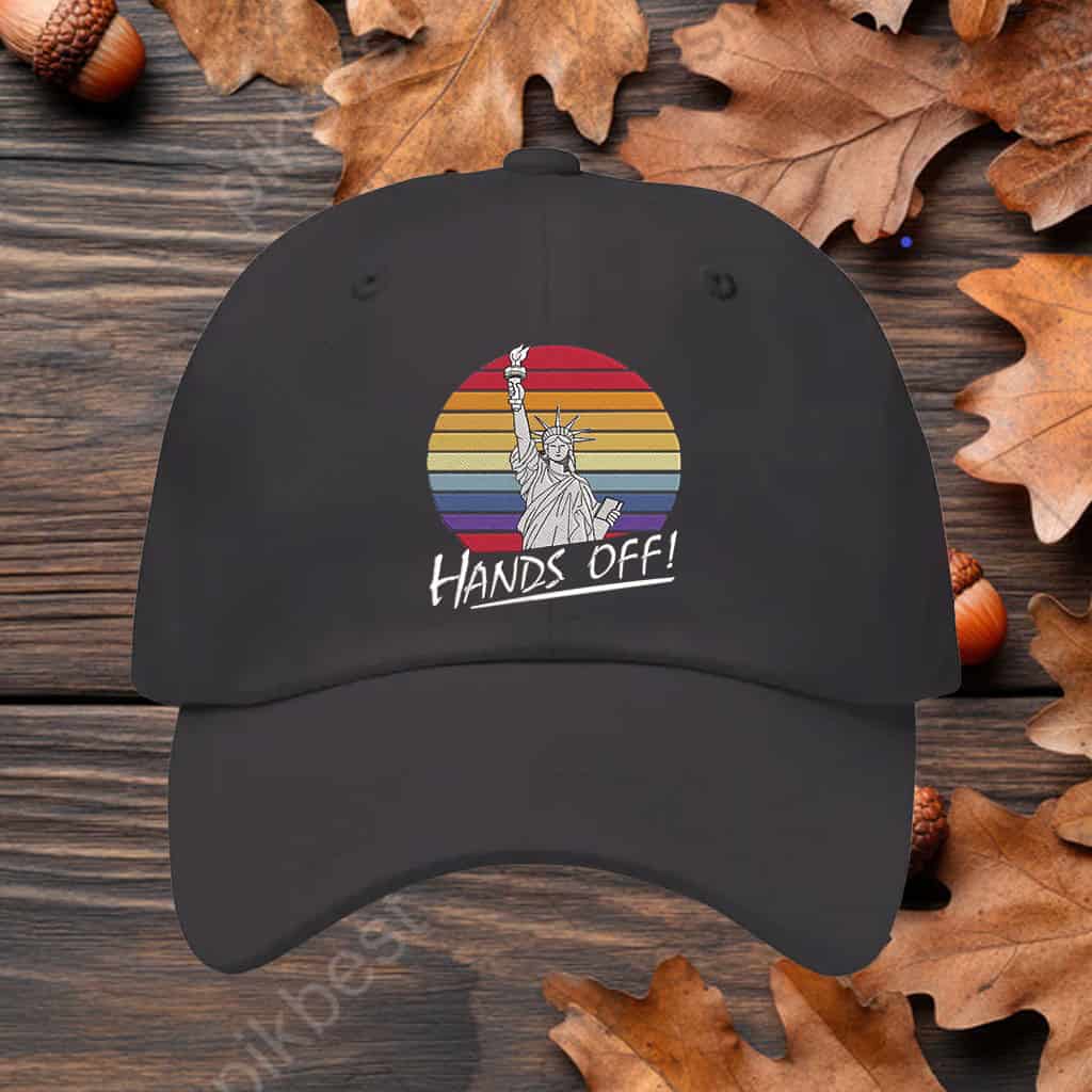Hands Off Protest, Resist Anti Trump Embroidery Hat