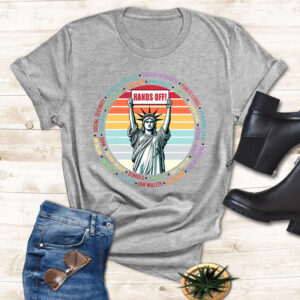 Hands Off, Save Public Lands Medicare Social Security Free Speech Environmental Rights T-Shirt