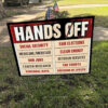 Hands Off Anti Trump, Political Activism 2025 Yard Sign