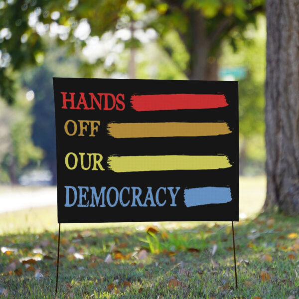 Official Hands Off 2025 Protest Statue Of Liberty Yard Sign