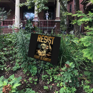 RESIST Bernie Sanders Fight Oligarchy Freedom 2025 Yard Sign