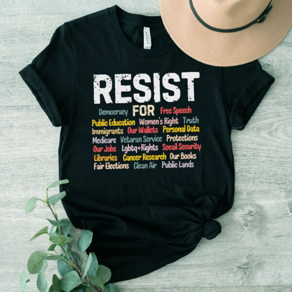 Resist For Democracy, Medicare Social Security T-Shirt