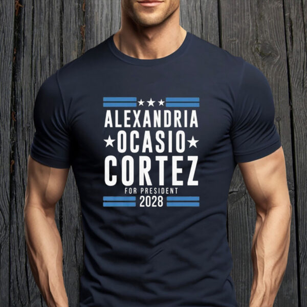 Alexandria Ocasio Cortez 2028 - Aoc for President T-Shirt