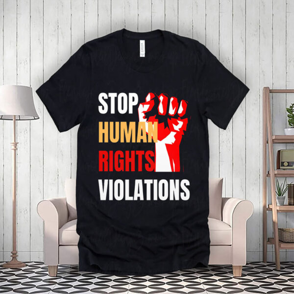 Hands Off Our Democracy - Stop Human Rights Violations 2025 T-Shirt