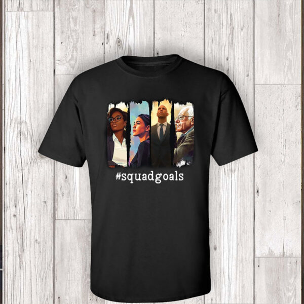 SquadGoals - AOC, Jasmine Crockett, Bernie, Booker 2025 T-Shirt