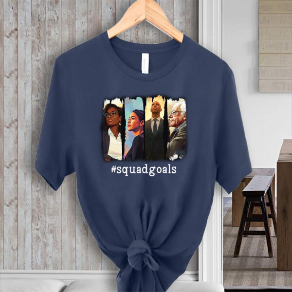SquadGoals - AOC, Jasmine Crockett, Bernie, Booker 2025 T-Shirt