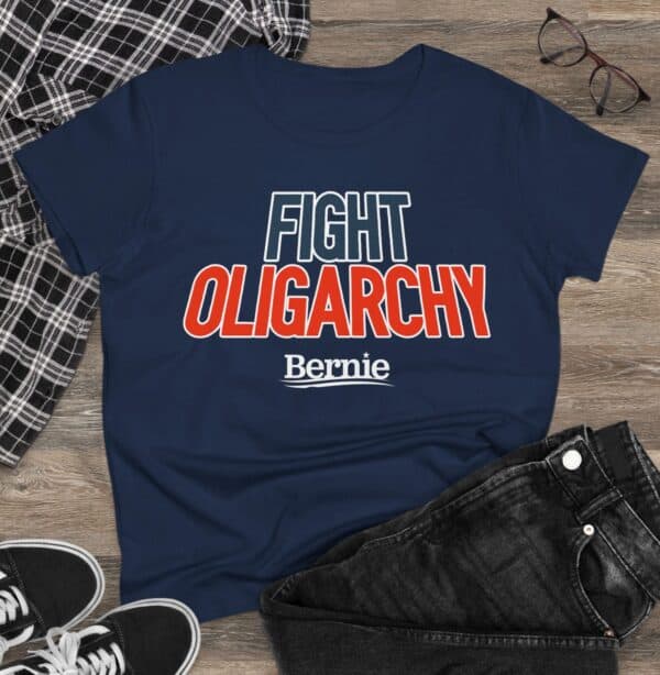 Fight Oligarchy Bernie Sanders Women's T-Shirt
