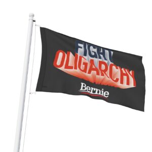 Fight Oligarchy Flag – Bernie Sanders Political Protest Flag, Indoor/Outdoor Banner