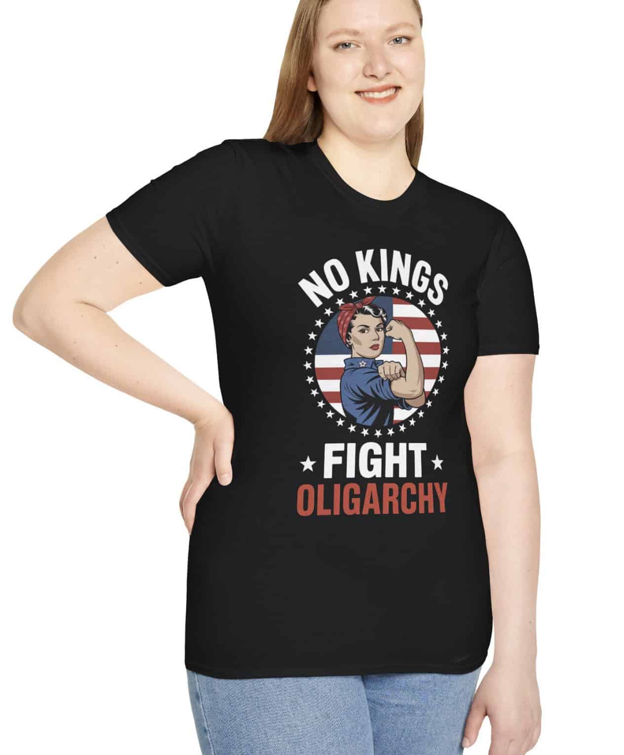 No Kings Fight Oligarchy Resist T-Shirt