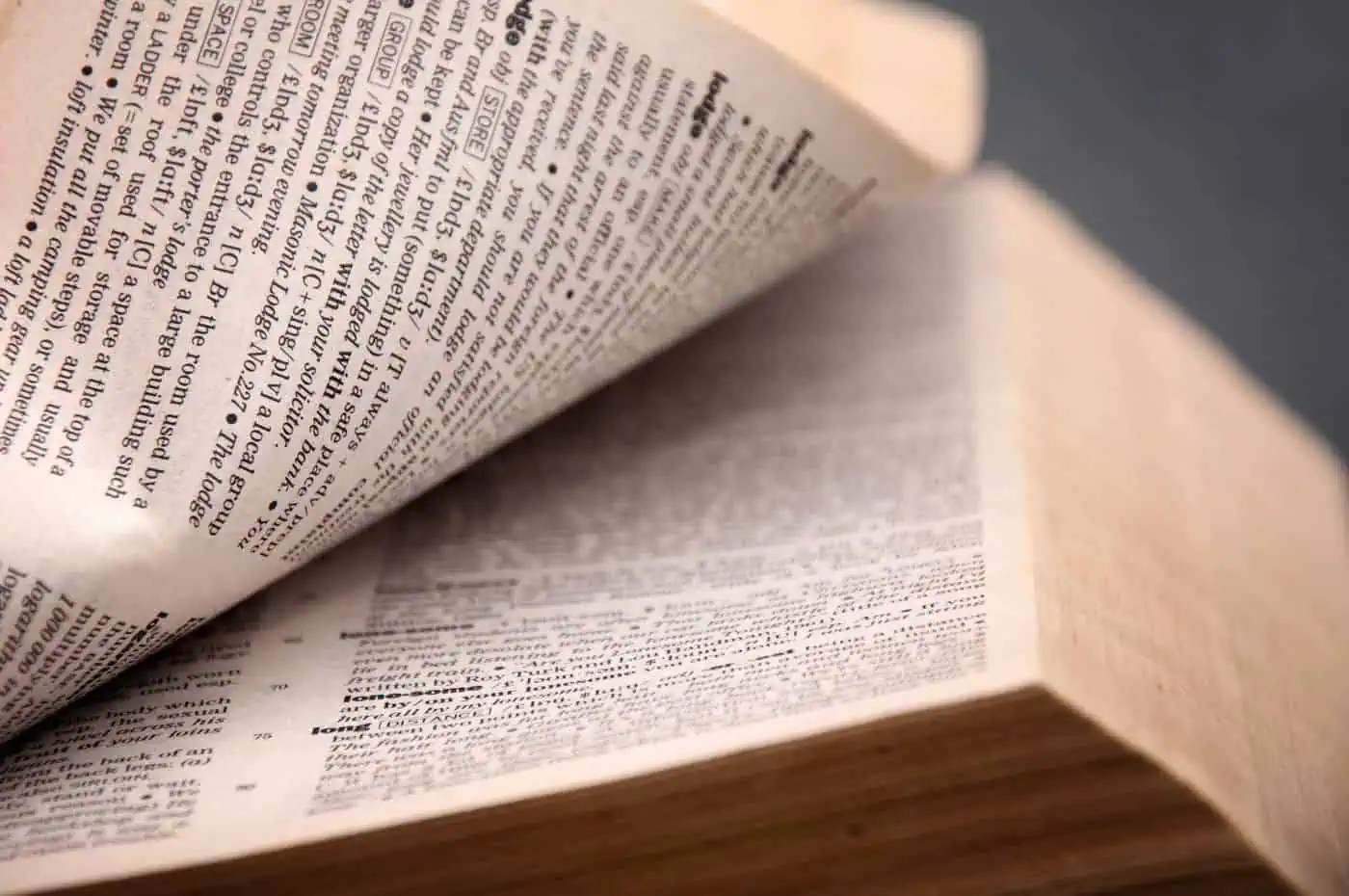 Filosofía en la red, plataforma de divulgación filosófica, imagen de un libro abierto con textos en inglés.