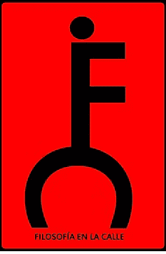 Símbolo de accesibilidad y filosofía en la red en la plataforma Filosofía en la Calle.