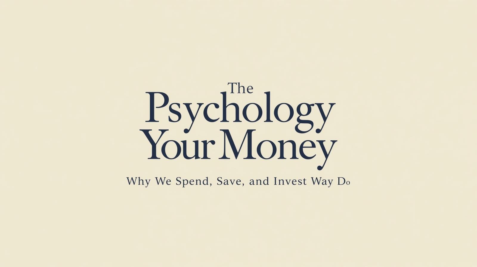 The Psychology of Money: Why We Spend, Save, and Invest the Way We Do
