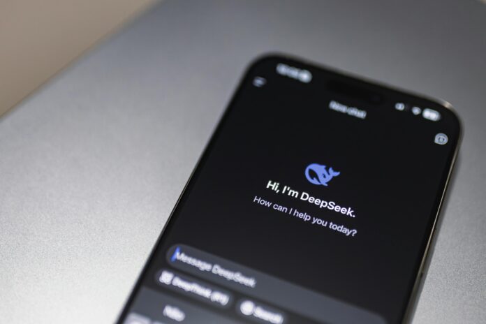 ai deepseek on a screen