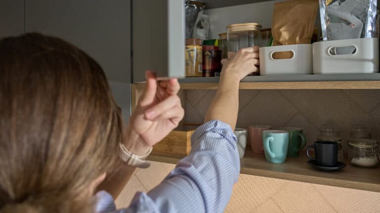 Turn A Cardboard Box Into Cleverly Hidden Kitchen Storage With A Savvy DIY