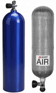 Air Scuba & Breathing Apparatus cylinders for Hydrostatic Pressure Testing
