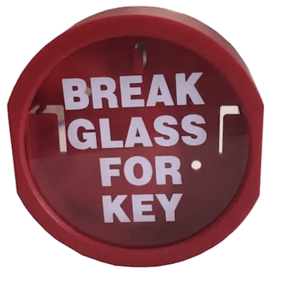 Plastic Break Glass Key Holder