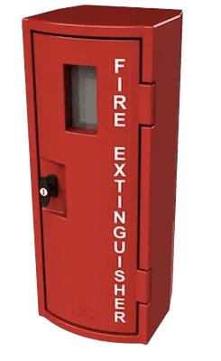Poly Lockable Fire Extinguisher Cabinet