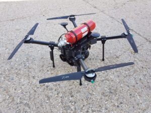 UAV Drone with Hydrogen Cylinder