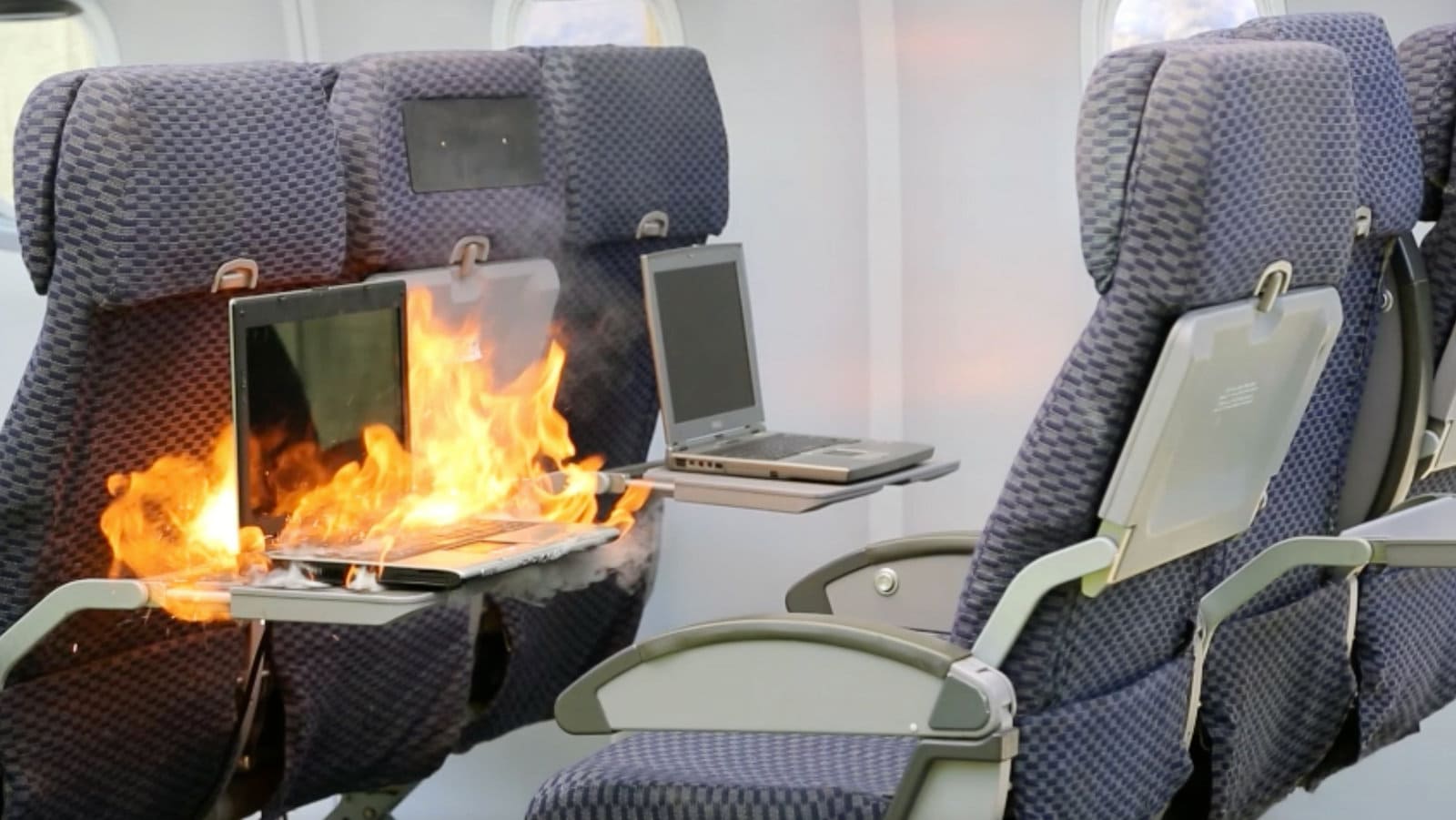 Lithium Battery Fire In Aircraft Cabin