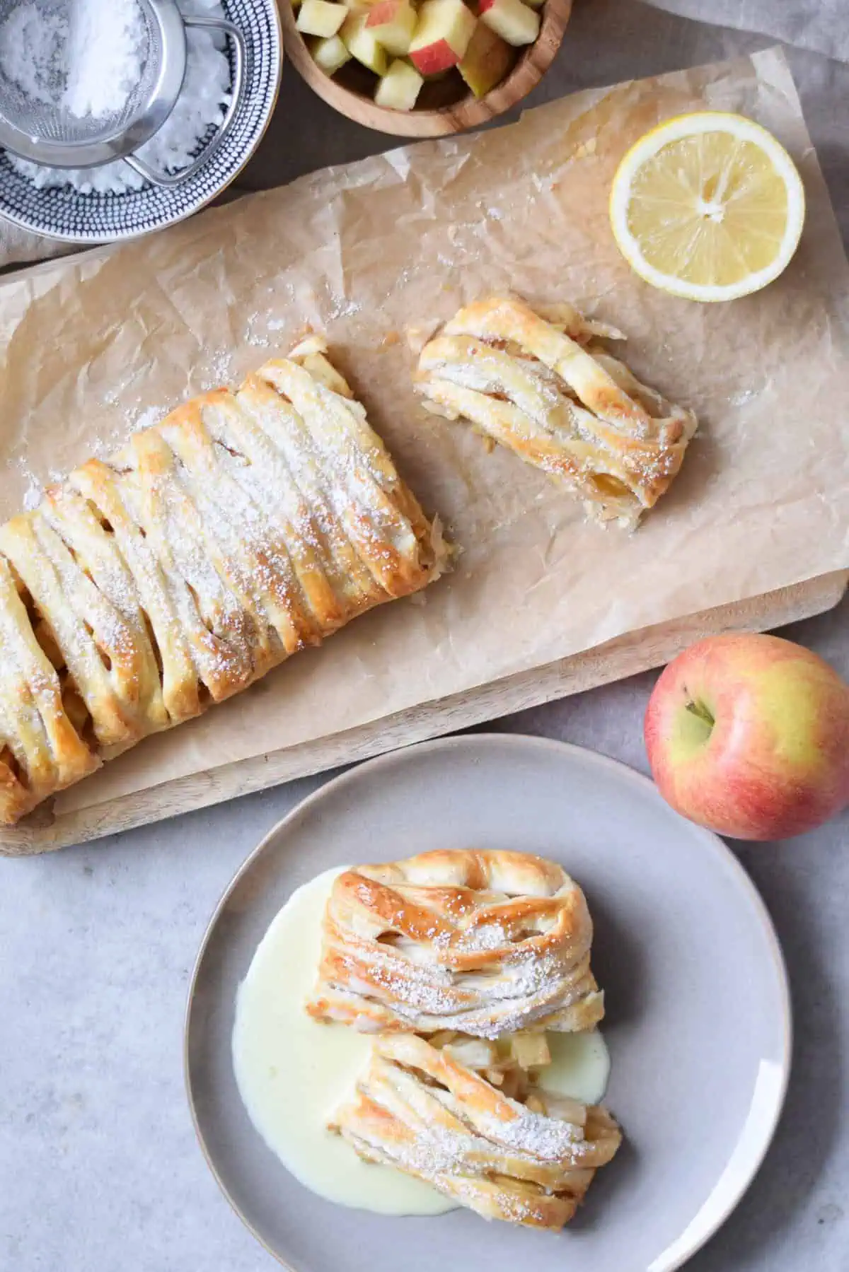 Apfelstrudel mit Blätterteig - schnell &amp; einfach - foodlove by Franzi ...