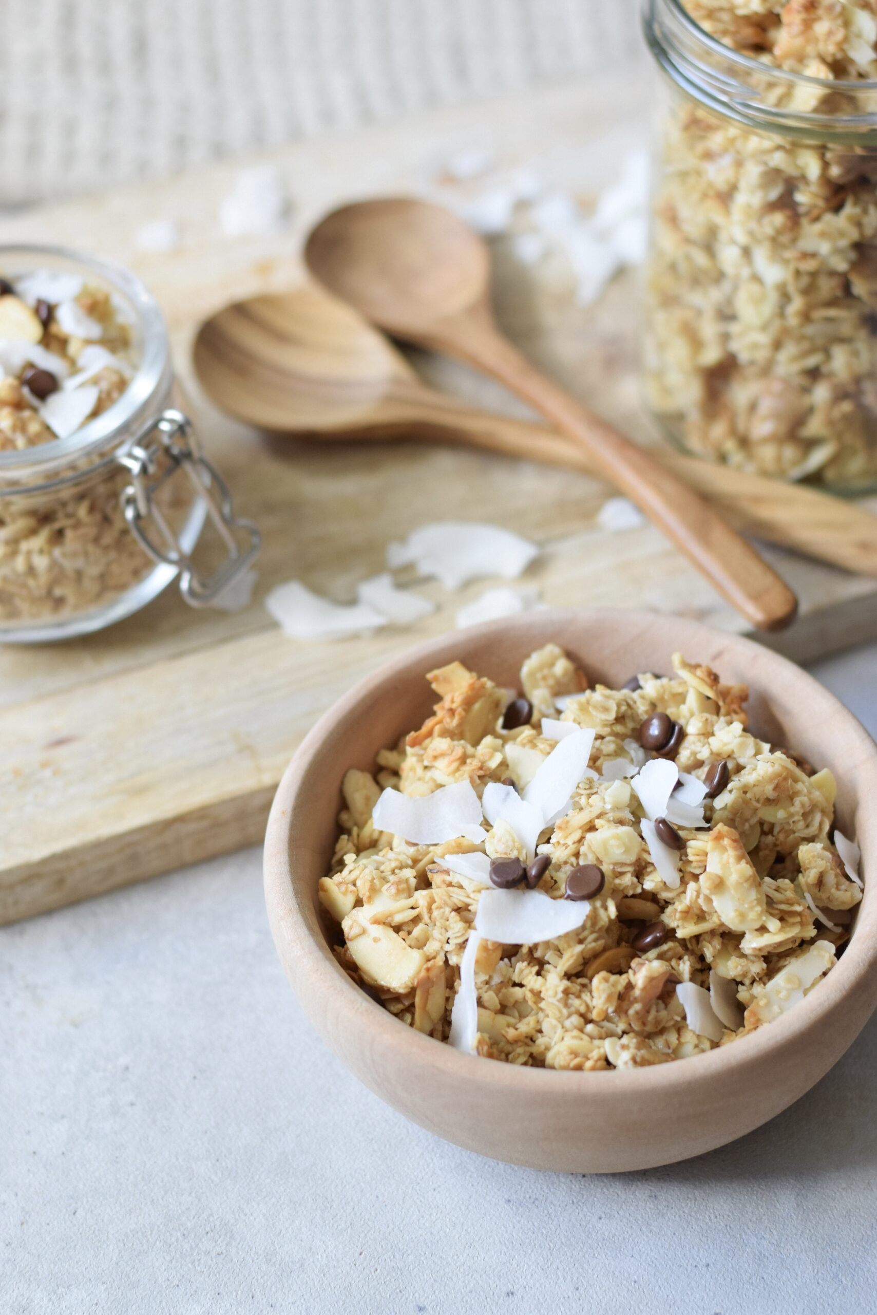 Einfaches Granola mit Kokosöl & Nüssen