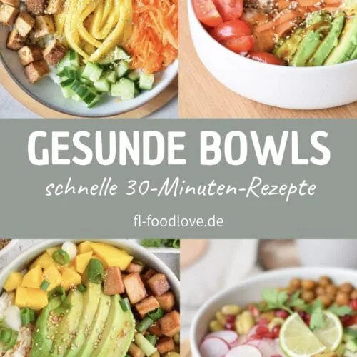 Bunte, nährstoffreiche Bowls für schnelle 30-Minuten-Rezepte bei Foodlove.