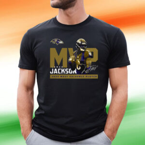 Lamar Jackson Baltimore Ravens 2023 Nfl Mvp Tee Shirt