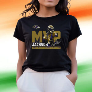 Lamar Jackson Baltimore Ravens 2023 Nfl Mvp Tee Shirts