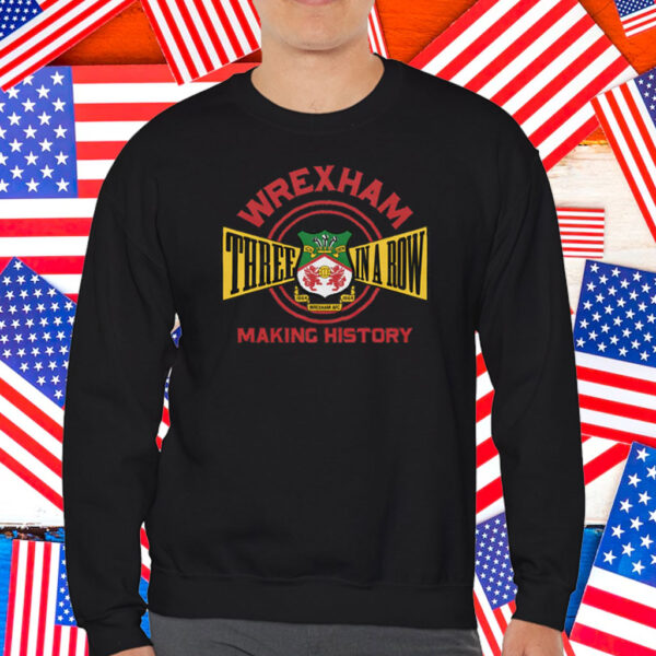 Wrexham AFC Three In A Row T-Shirt