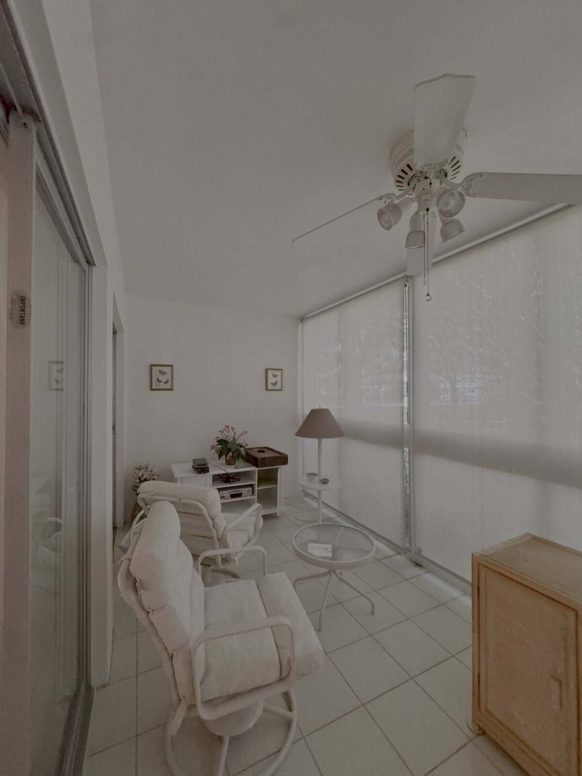 Community notice board with maintenance updates