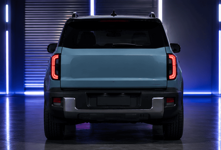 New Ford Bronco In Futuristic showroom