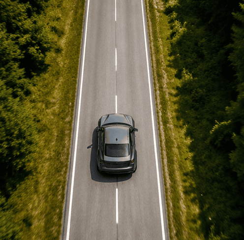 Sleek gray BMW coupe in dynamic settings.3