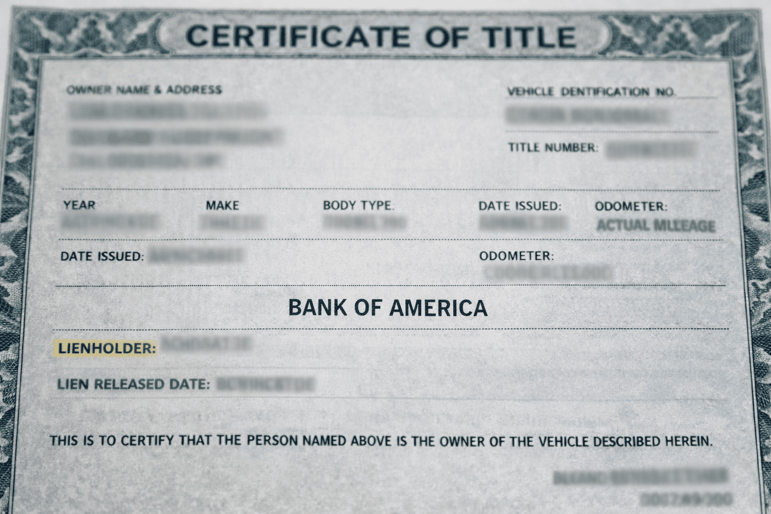 How Lienholder Titles Work in the U.S.