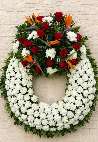 Corona de flores El Tanque