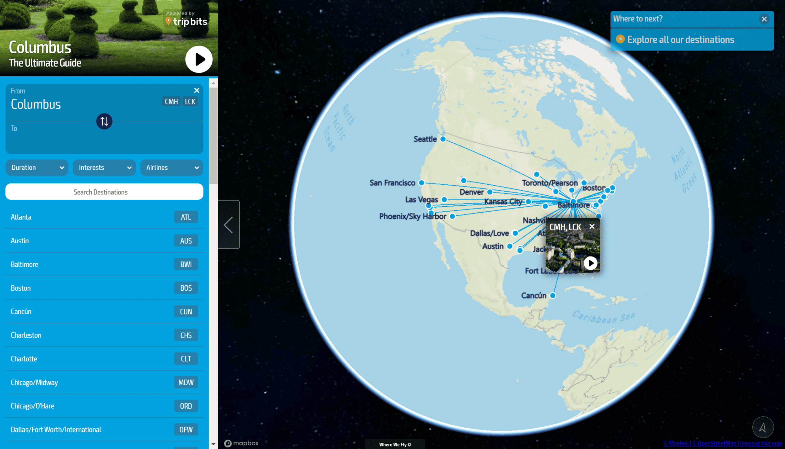 Destinations Guide