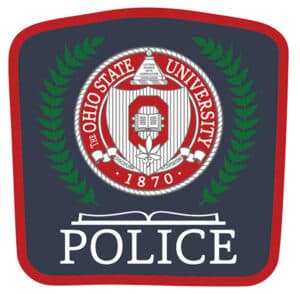 Police badge for The Ohio State University police department.