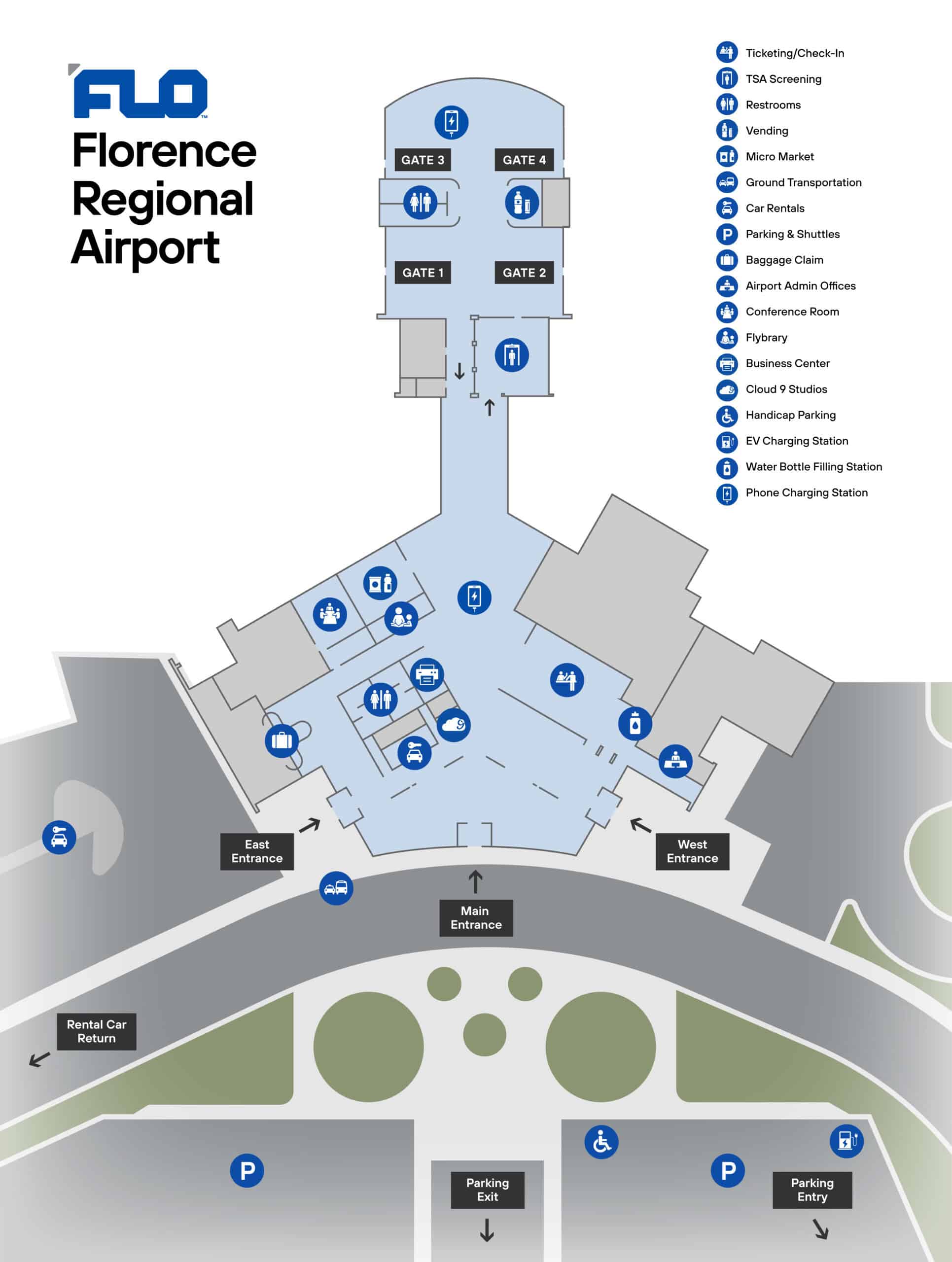 FLO static terminal map