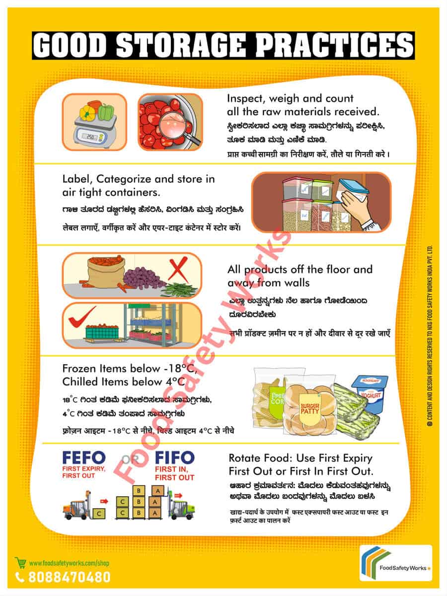 Food safety storage guidelines for optimal food preservation.