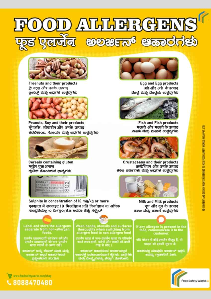 Food Allergens Display Poster