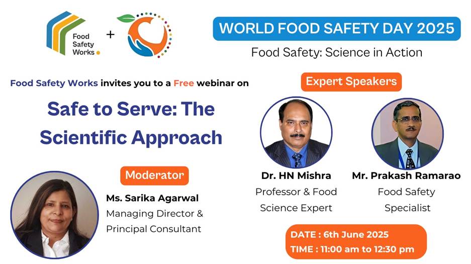 Free Webinar: Safe to Serve - The Scientific Approach